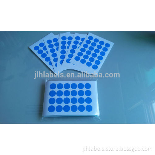 3/4" Round,Blue Rainbow Round Color Coding Labels , similar as Avery 5472,Removable , Assorted, 2016